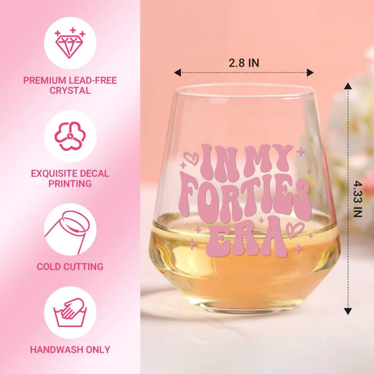 TrophyToast crystal-clear wine glass close-up shows angular bowl and slim walls.