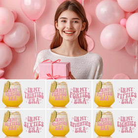 TrophyToast party-ready glass doubles as chic 30th birthday decor.