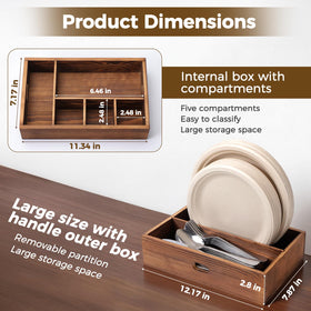 TRQWRO outer large capacity for plates and bulky items.