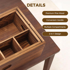 TRQWRO pine wood construction offers durability and easy maintenance.