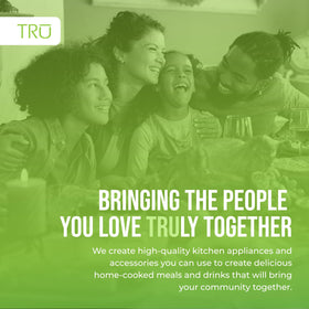 TRU triple buffet server ready-to-use with lid rests and spoons included