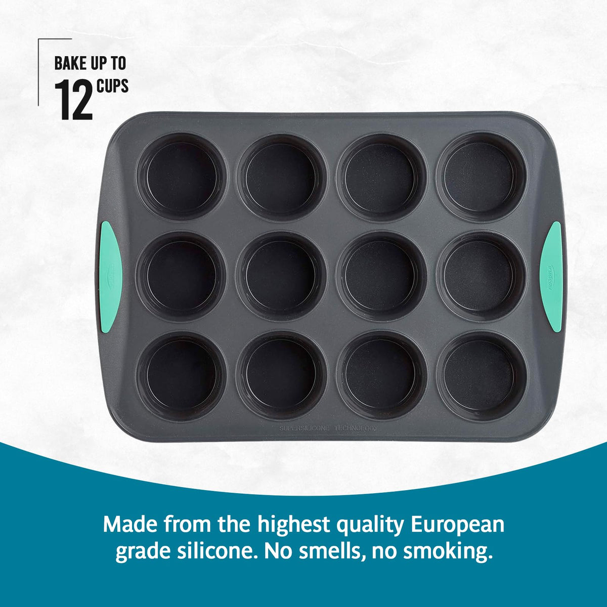 Trudeau Structure nonstick release with muffins popping out easily