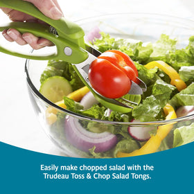 Trudeau Toss and Chop in a bowl demonstrating quick chopping directly in the bowl