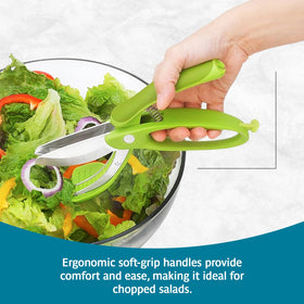 Trudeau Toss and Chop soft grip handles offer comfortable control