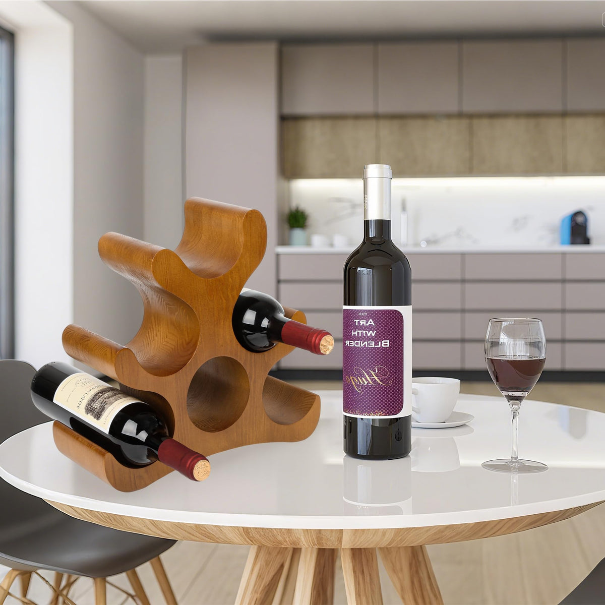 TRUDING neutral finish complements diverse kitchen and dining decor.