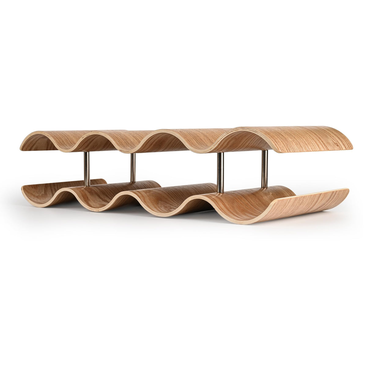 TRUDING countertop wine rack displaying seven bottles for organized entertaining