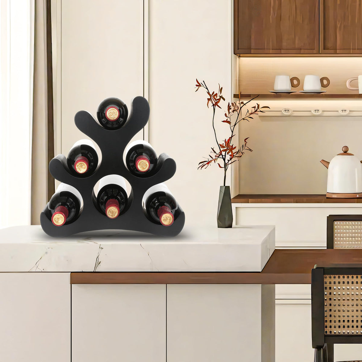 TRUDING curved arms display wine bottles attractively