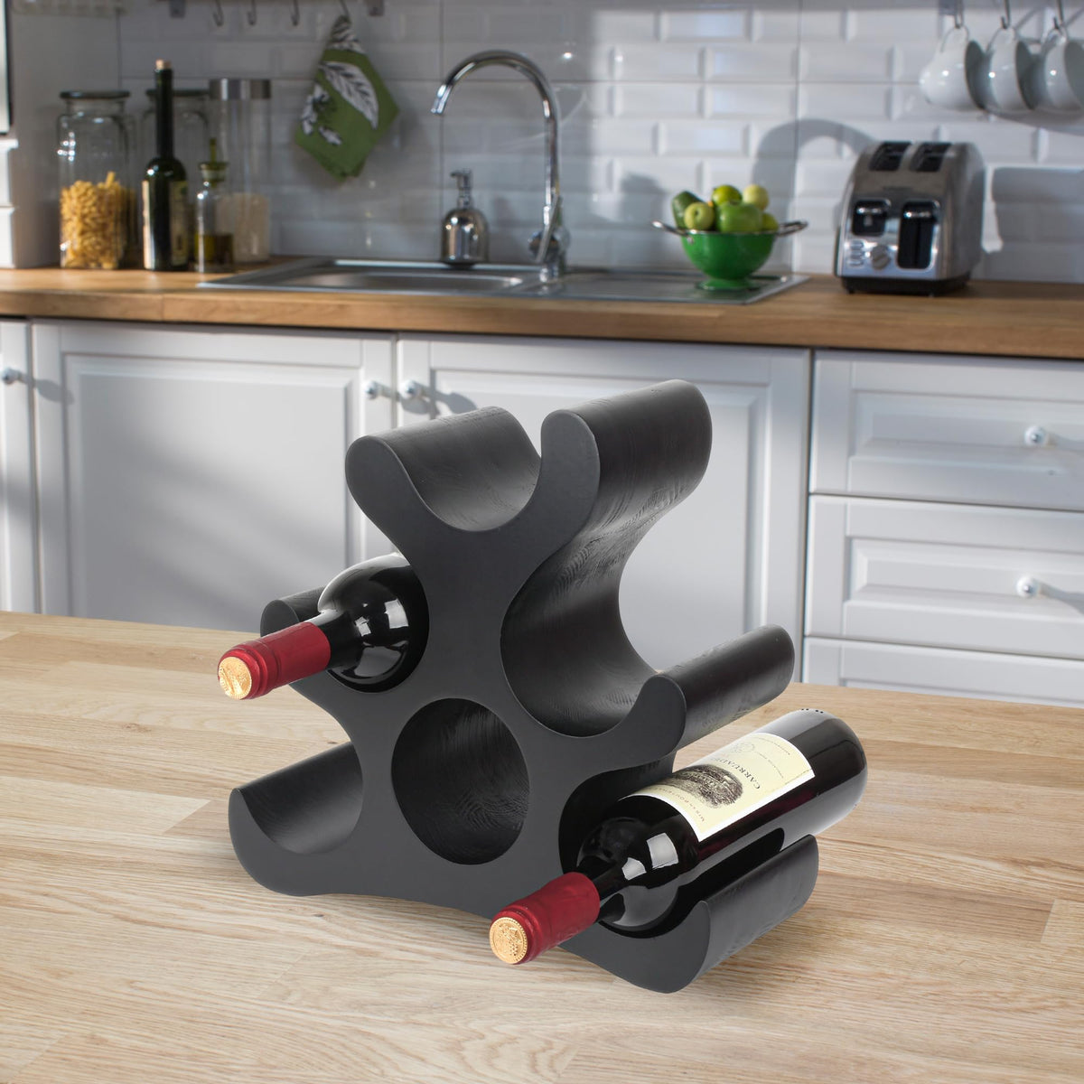 TRUDING open design enables easy bottle access during entertaining