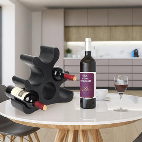 TRUDING wine storage rack for kitchen or bar surfaces keeps bottles ready