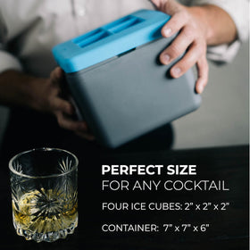 True Cubes BPA-free silicone mold for safe ice making.