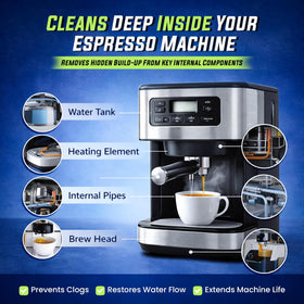 True Fresh capsule chamber and spout cleaning demonstrates thorough internal cleaning.