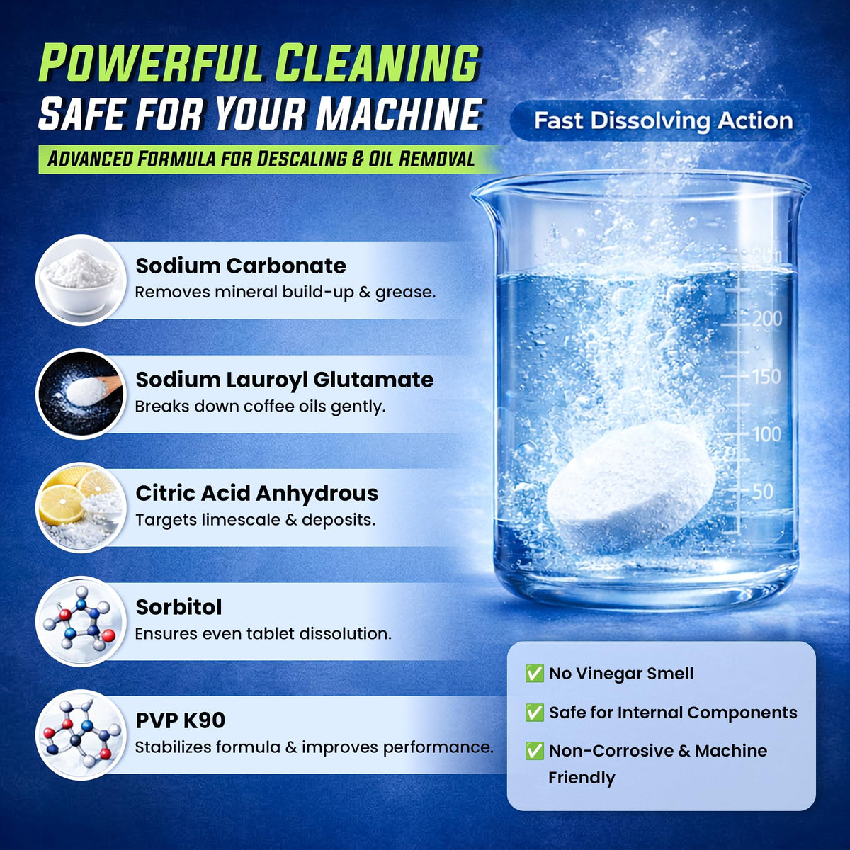 True Fresh residue-free cleaning delivers simple maintenance for busy kitchens.