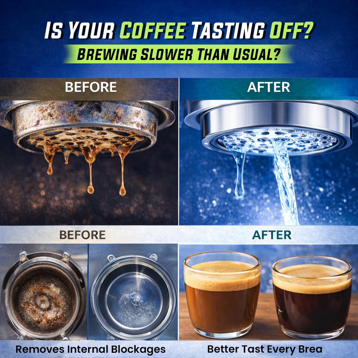 True Fresh tablets dissolving fast indicate quick, residue-free cleaning.