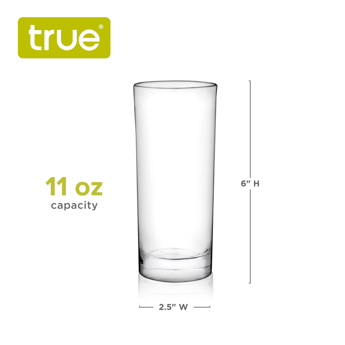 TRUE Highball Glasses mojito glass for refreshing cocktails.