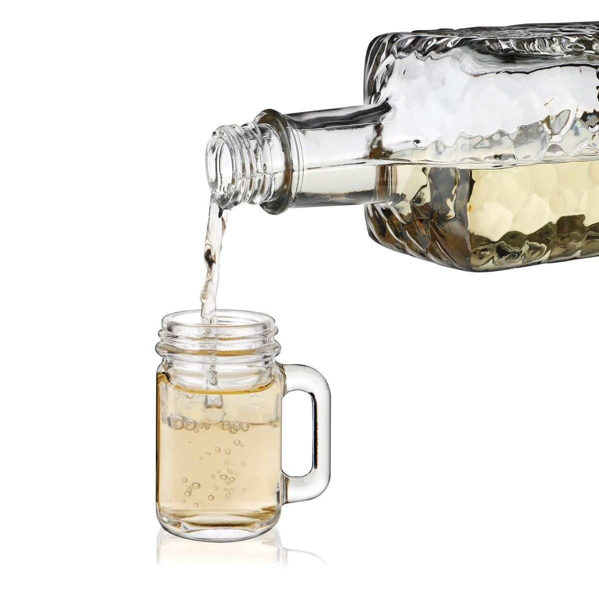 TRUE Mason jar shot glasses are versatile for measuring into shakers.
