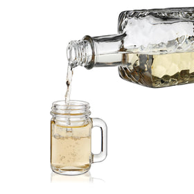 TRUE Mason jar shot glasses are versatile for measuring into shakers.