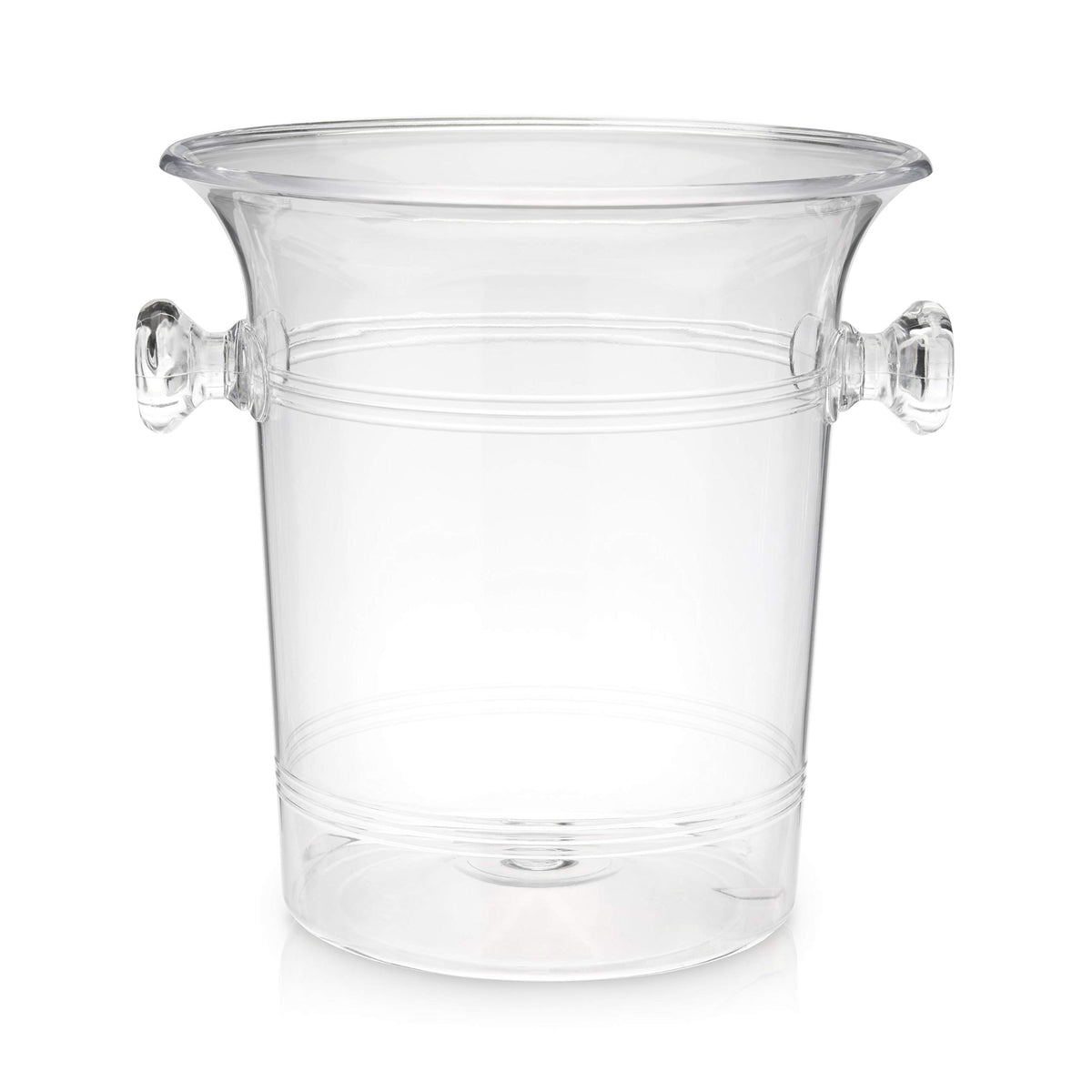 TRUE ice level visible in clear bucket for easy topping up