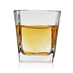 TRUE Square Rocks Glass offers minimalist barware for stylish entertaining.