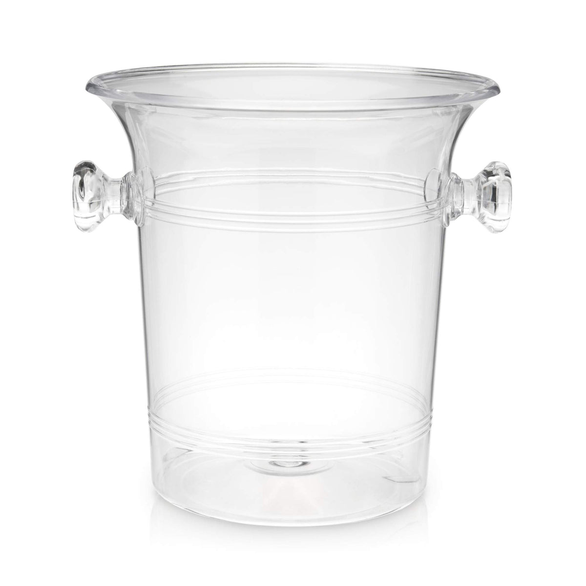 TRUE transparent champagne bucket allowing ice level monitoring