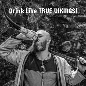 TRUE VIKING 12 oz capacity horn ideal for beer or mead.