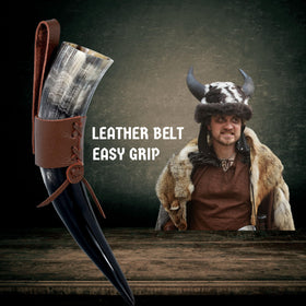 TRUE VIKING festival-ready horn suitable for cosplay and feasts.