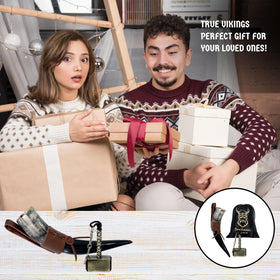 TRUE VIKING protective carry bag for safe transport and display.