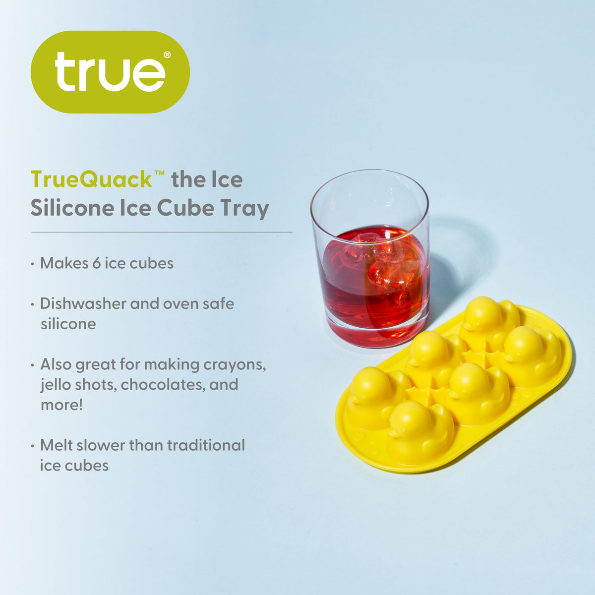 TrueZoo Quack the Ice Duck silicone mold for easy release and quick cleanup