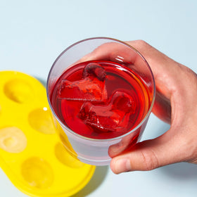 Six-cube tray design ideal for measured servings in drinks