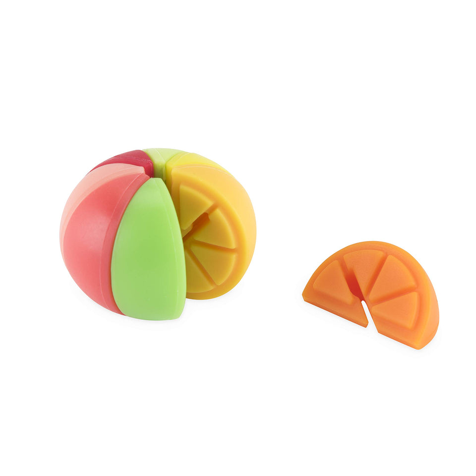TrueZoo silicone drink charm citrus wedge orange marks your glass