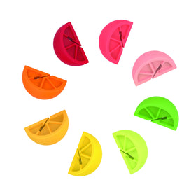 TrueZoo silicone drink charm citrus wedge purple marks beverages