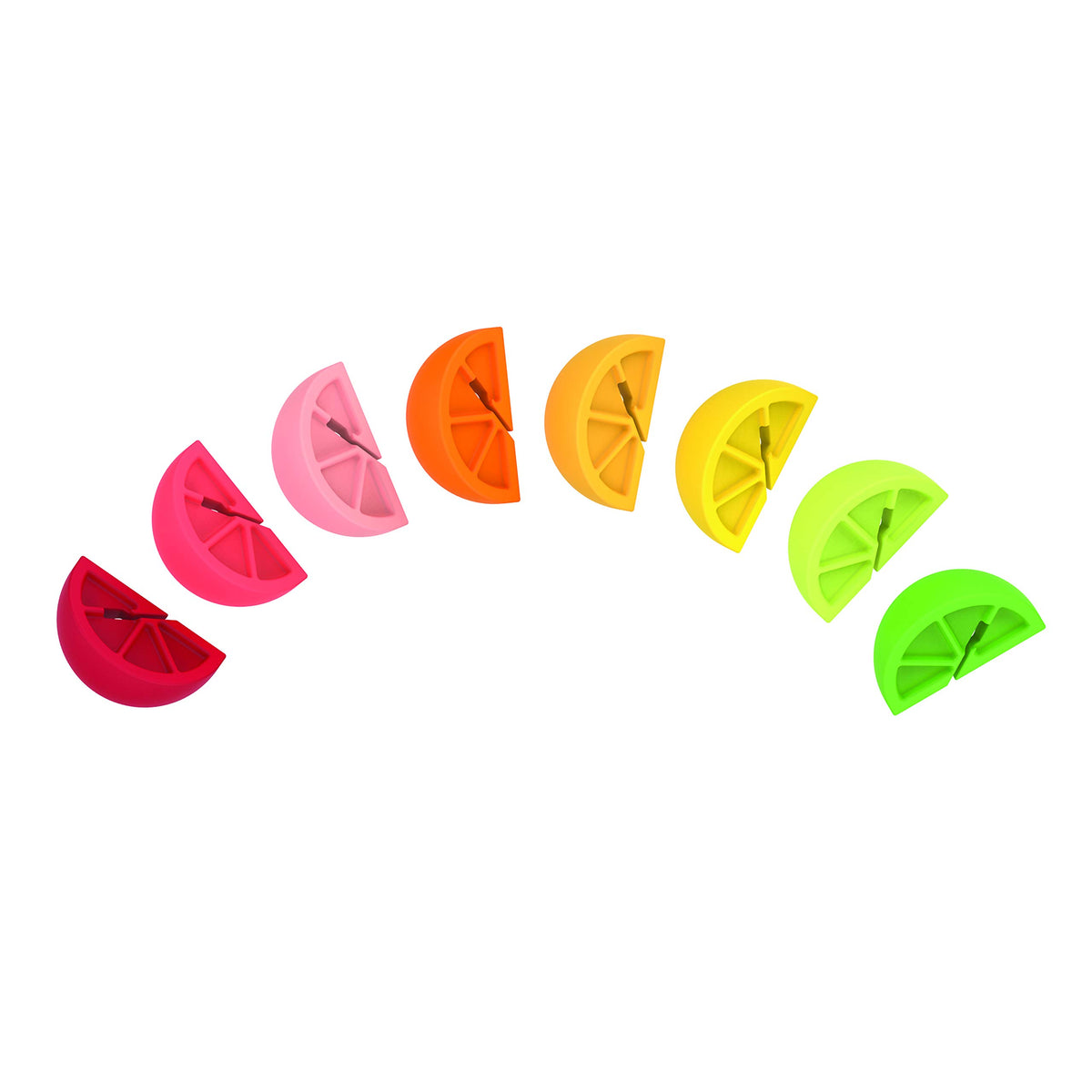 TrueZoo silicone drink charm citrus wedge teal marks outdoor drinks