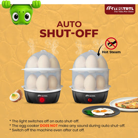 truTRTL auto-shutoff indicator ensures safe, unattended cooking.