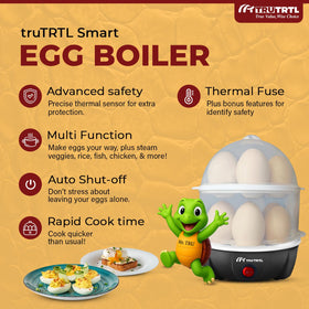truTRTL omelet bowl included for fluffy omelets.