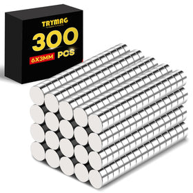 TRYMAG set of 300 small magnets for organized crafts and displays.