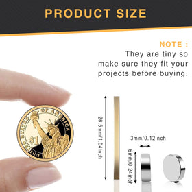 TRYMAG small-6x3mm magnets for precise, tiny strength on whiteboards.