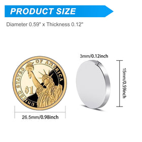 TRYMAG scratch-free magnets with smooth surface for fridge and whiteboard