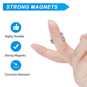 TRYMAG small round magnets 15x3mm for notes on a whiteboard