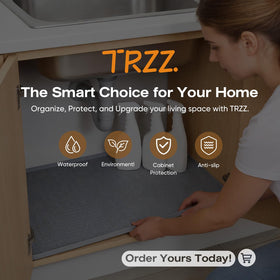 TRZZ kitchen organization mat helps keep items in place