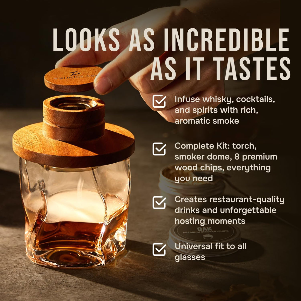 TSUKIGLASS gift-ready wooden box enhances gifting experience