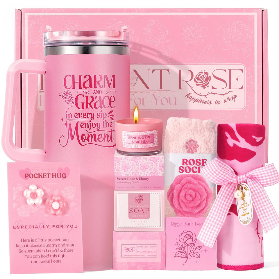 TsunNee giftset rose box, elegant packaging designed for gifting and self-care moments.