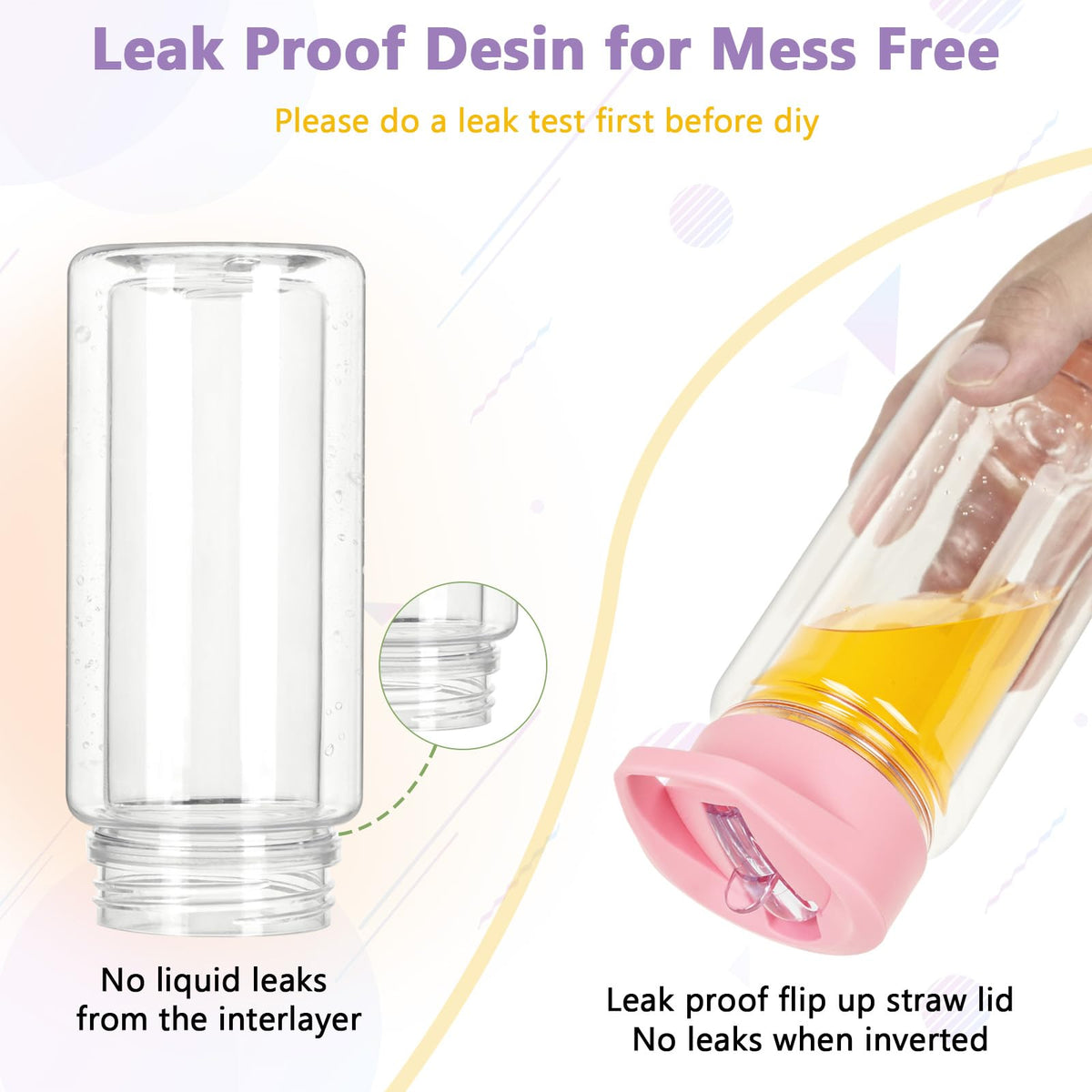 Tswofia double-wall BPA-free tumbler for durable, spill-resistant use.