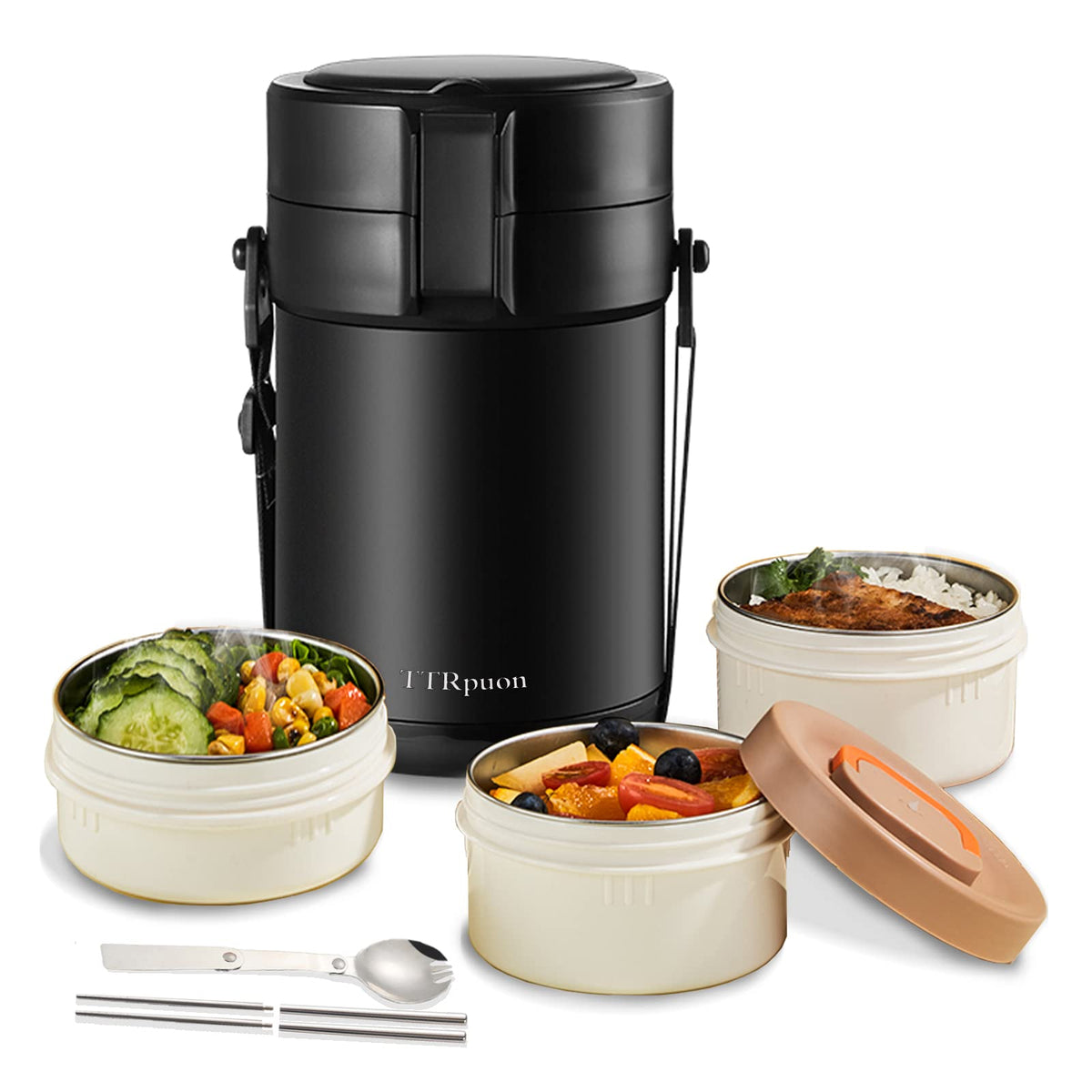 TTrpuon 82oz thermo food jar main container for hot meals on the go.