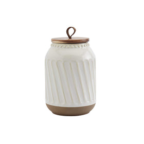 TTU acacia lid loop handle close-up showing natural wood accent.