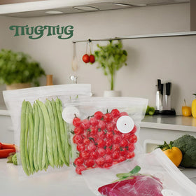 TTUGTTUG ready for freezer, microwave, sous-vide and travel storage.