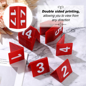 Tuanse acrylic table numbers are sturdy and lightweight for reuse