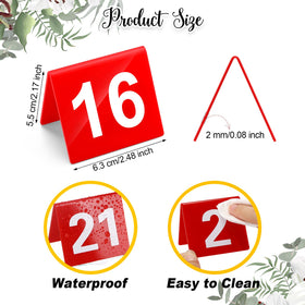Tuanse double-sided table numbers offer visibility from all angles