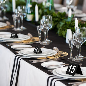 Tuanse wedding reception table numbers display for clear guest seating.