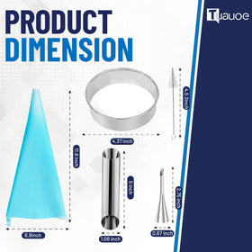 Tuauoe cannoli tubes nonstick surface enables easy release and cleaner results