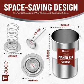 Tuauoe stainless steel ham press is rust-resistant and dishwasher-safe