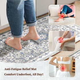 Tubeamin anti-fatigue 10mm mat cushions feet during long tasks.